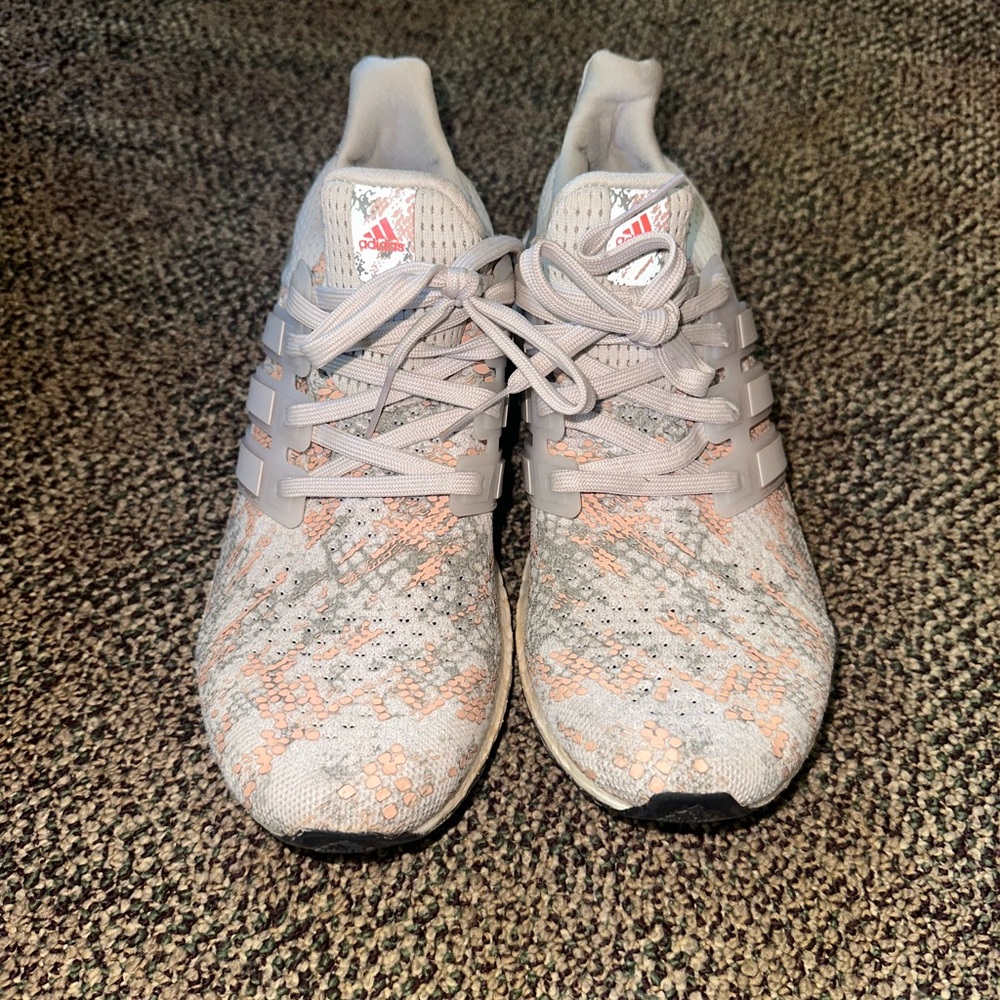 Adidas Women's Gray and Orange Ultraboost